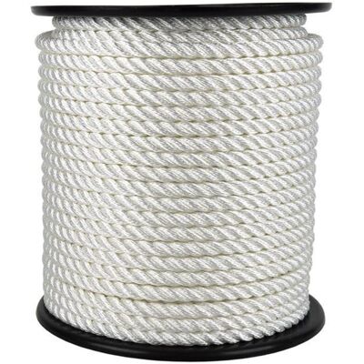 COFAN Cuerda 14mm 100m Blanco - Cuerda de amarre para barcos COFAN Cuerda 14mm 100m Blanco - Cuerda de amarre para barcos