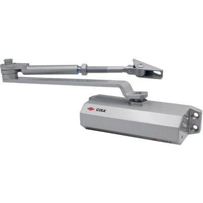 Cisa - Cierrapuertas 60470/7 Retenedor Plata Marca Cisa - Cierrapuertas 60470/7 Retenedor Plata Marca
