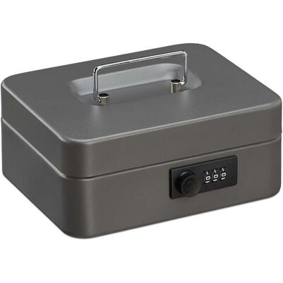 HELLOSHOP26 Caja De Caudales Segura Con Código 8,5 X 20 X 17 Cm Práctica 5 Compartimentos Uso Doméstico De Hierro Negro 130009976 HELLOSHOP26 Caja De Caudales Segura Con Código 8,5 X 20 X 17 Cm Práctica 5 Compartimentos Uso Doméstico De Hierro Negro 130009976