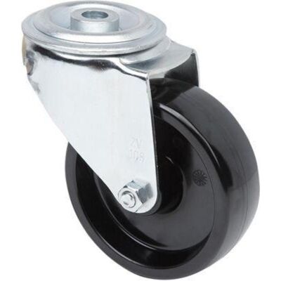 Ruedas Alex - Rueda Giratora Agujero M12 20zv100-ttb Resina Negra Eje Bolas Ruedas Alex - Rueda Giratora Agujero M12 20zv100-ttb Resina Negra Eje Bolas