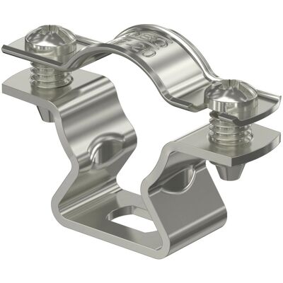 Obo Bettermann Abrazadera Distanciadora Con Agujero Oblongo 17-20mm Acero Inoxidable, Resistente A La Corrosión A2 1.4301, 1362984 Obo Bettermann Abrazadera Distanciadora Con Agujero Oblongo 17-20mm Acero Inoxidable, Resistente A La Corrosión A2 1.4301, 1362984