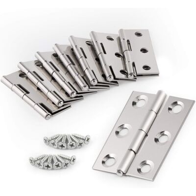 OEM 20 Bisagras Plegables De Acero Inoxidable Plateado Para Muebles Del Hogar Con 120 Tornillos De Acero Inoxidable (bisagra: 44x32x1 Mm, Tornillo: 7x17 Mm) OEM 20 Bisagras Plegables De Acero Inoxidable Plateado Para Muebles Del Hogar Con 120 Tornillos De Acero Inoxidable (bisagra: 44x32x1 Mm, Tornillo: 7x17 Mm)