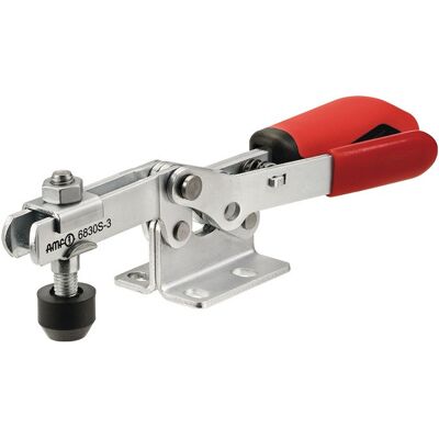 Amf - Abrazadera Horizontal N.o 6830s, Tamaño 4, Bloqueo De Seguridad De Pie Horizontal Amf - Abrazadera Horizontal N.o 6830s, Tamaño 4, Bloqueo De Seguridad De Pie Horizontal