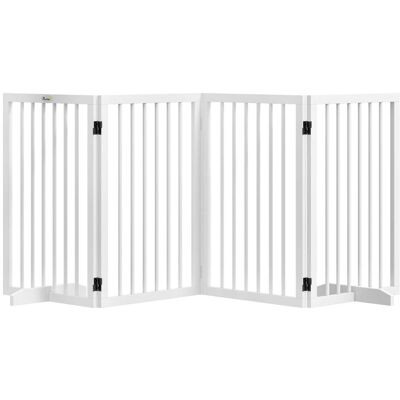 HELLOSHOP26 Barrera De Seguridad Para Animales 206 X 35,5 X 76 Cm Modulable Plegable Patas Antideslizantes Escandinava De Madera Blanca 210007464 HELLOSHOP26 Barrera De Seguridad Para Animales 206 X 35,5 X 76 Cm Modulable Plegable Patas Antideslizantes Escandinava De Madera Blanca 210007464