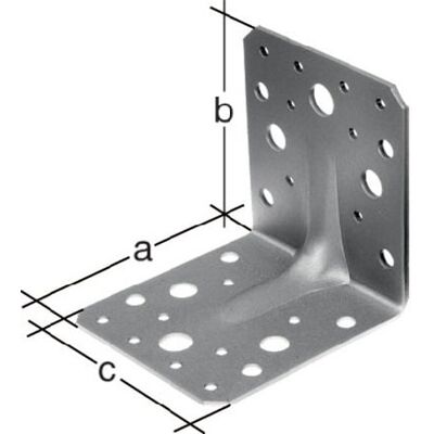Alberts - Connecteur D'Angle Robuste 50x50xmm Nombre De Trous 3/10 S.2,5mm Gah (par 50) Alberts - Connecteur D'Angle Robuste 50x50xmm Nombre De Trous 3/10 S.2,5mm Gah (par 50)