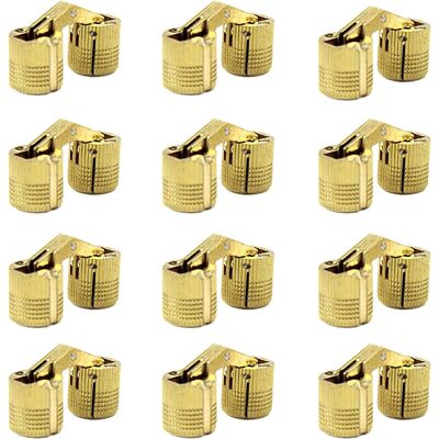 GOTRAYS - 12x10 cylindrical hinges - 12x10 mm - latón - Bisagras GOTRAYS - 12x10 cylindrical hinges - 12x10 mm - latón - Bisagras