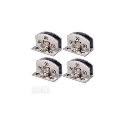 OEM Juego De 4 Bisagras De Vidrio Ajustables Para Puertas De Vidrio De 5-6 Mm De Espesor, Con Tornillos, Lámina Transparente Y Destornillador (plateado) - Crezuo OEM Juego De 4 Bisagras De Vidrio Ajustables Para Puertas De Vidrio De 5-6 Mm De Espesor, Con Tornillos, Lámina Transparente Y Destornillador (plateado) - Crezuo