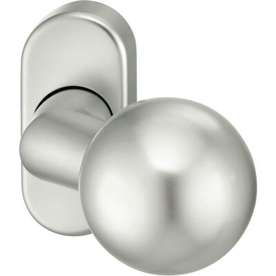 Pomo de puerta FSB - Roseta ovalada, Eloxada, 50mm Diámetro - Tipo de puerta Pomo de puerta FSB - Roseta ovalada, Eloxada, 50mm Diámetro - Tipo de puerta