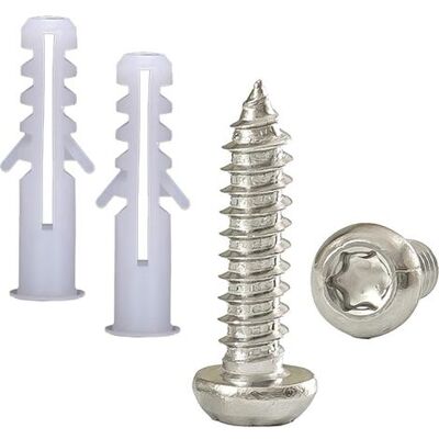 OEM 50 Piezas De Tacos Para Placas De Yeso, Con Tornillos M4 X 25mm, Tapón De Pared De Yeso, Para Montaje En Pared Hueca - Cabeza Torx OEM 50 Piezas De Tacos Para Placas De Yeso, Con Tornillos M4 X 25mm, Tapón De Pared De Yeso, Para Montaje En Pared Hueca - Cabeza Torx