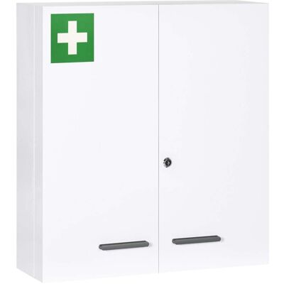 HELLOSHOP26 Armario Botiquín De Pared 55 X 18 X 60 Cm Cierre Seguro 2 Llaves Ahorra Espacio Diseño Elegante Contemporáneo En Acero Blanco 210001934 HELLOSHOP26 Armario Botiquín De Pared 55 X 18 X 60 Cm Cierre Seguro 2 Llaves Ahorra Espacio Diseño Elegante Contemporáneo En Acero Blanco 210001934