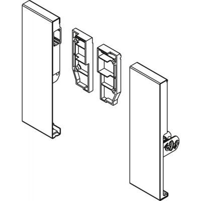 Conector frontal Hettich ArciTech 186mm Blanco - Herra de muebles Conector frontal Hettich ArciTech 186mm Blanco - Herra de muebles