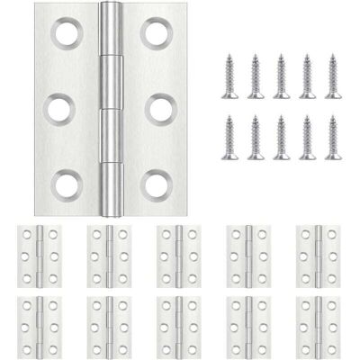 OEM Juego De 20 Bisagras De Piano De Acero Inoxidable De 44 X 31 Mm Para Puertas, Ventanas Y Armarios Con Tornillos - Crezuo OEM Juego De 20 Bisagras De Piano De Acero Inoxidable De 44 X 31 Mm Para Puertas, Ventanas Y Armarios Con Tornillos - Crezuo