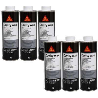 Juego De 6 Ceras Tixotrópicas Anticorrosión Sika Sika Gard 6250 - 1l - Blanco Juego De 6 Ceras Tixotrópicas Anticorrosión Sika Sika Gard 6250 - 1l - Blanco
