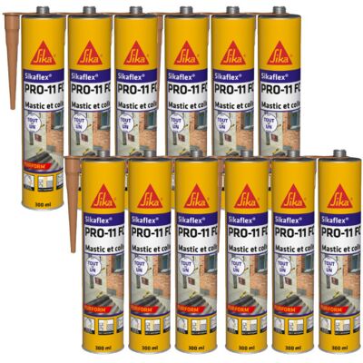 Sika - Juego De 12 Adhesivos Flex Pro 11 Fc Purform - Beige - 300ml Sika - Juego De 12 Adhesivos Flex Pro 11 Fc Purform - Beige - 300ml