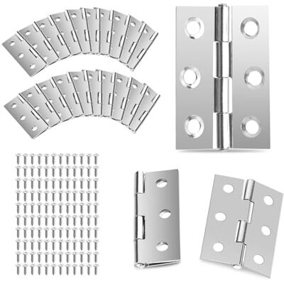 OEM 20 Bisagras Plegables De Acero Inoxidable De 44 Mm × 31 Mm, Bisagra Invisible Para Puertas De Armarios, Bisagra Plana Para Puertas, Ventanas, Armarios Y Pianos, Con 120 Tornillos OEM 20 Bisagras Plegables De Acero Inoxidable De 44 Mm × 31 Mm, Bisagra Invisible Para Puertas De Armarios, Bisagra Plana Para Puertas, Ventanas, Armarios Y Pianos, Con 120 Tornillos