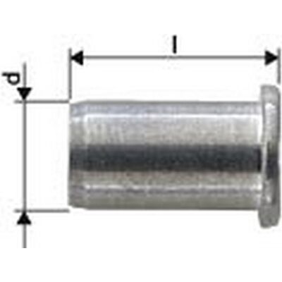 Gesipa - Tuerca De Remache Ciego Estándar Cabeza Abombada Plana Aluminio M8x11x20,0mm (por 1000) Gesipa - Tuerca De Remache Ciego Estándar Cabeza Abombada Plana Aluminio M8x11x20,0mm (por 1000)