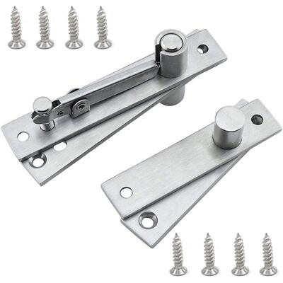 GOTRAYS Bisagra De Puerta, Bisagras De Eje De Puerta Giratorias De 360 Grados Ocultas, Bisagra De Puerta Giratoria Oculta, Bisagra Giratoria De Puerta De Madera, Acero Inoxidable Para Gabinetes, Guardarropas, GOTRAYS Bisagra De Puerta, Bisagras De Eje De Puerta Giratorias De 360 Grados Ocultas, Bisagra De Puerta Giratoria Oculta, Bisagra Giratoria De Puerta De Madera, Acero Inoxidable Para Gabinetes, Guardarropas,