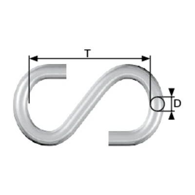 DÖRNER + HELMER - Ganchos de acero galvanizado - 24mm x 3mm - 20 piezas DÖRNER + HELMER - Ganchos de acero galvanizado - 24mm x 3mm - 20 piezas