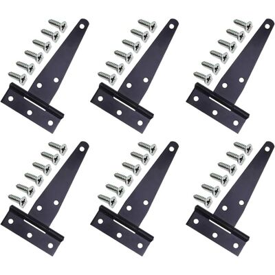 GOTRAYS - T-Hinges - Negro - 15x7 cm - Bisagras GOTRAYS - T-Hinges - Negro - 15x7 cm - Bisagras