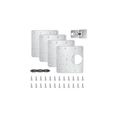OEM Placa De Reparación De Bisagras De Puerta, 8 Piezas Para Bisagras De Puertas De Armarios, Reparación De Bisagras De Muebles, Kit De Reparación De Muebles De Acero Inoxidable Con 64 Tornillos - Crezuo OEM Placa De Reparación De Bisagras De Puerta, 8 Piezas Para Bisagras De Puertas De Armarios, Reparación De Bisagras De Muebles, Kit De Reparación De Muebles De Acero Inoxidable Con 64 Tornillos - Crezuo