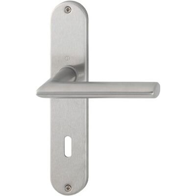 Conjunto de Manillas Hoppe Stockholm Acero inoxidable - Cilindro perfil, 72mm - Puerta y Ventana Conjunto de Manillas Hoppe Stockholm Acero inoxidable - Cilindro perfil, 72mm - Puerta y Ventana