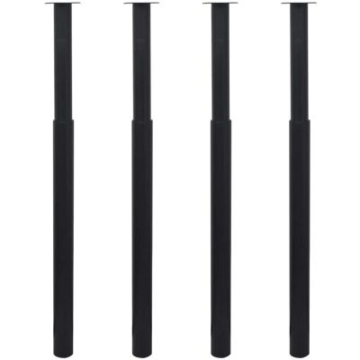 HELLOSHOP26 Juego De 4 Patas Telescópicas Ajustables Para Mesa Altura 710 X 1100 Mm Estilo Moderno Muy Resistentes Hierro Negro 020055080 HELLOSHOP26 Juego De 4 Patas Telescópicas Ajustables Para Mesa Altura 710 X 1100 Mm Estilo Moderno Muy Resistentes Hierro Negro 020055080