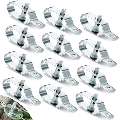 JUSCH 12 Tensores De Cable De Acero Galvanizado Para Tendedero De 95 Mm. Para Cercas, Alambre De Púas, Alambre De Ovejas Y Tendedero De Acero Inoxidable. JUSCH 12 Tensores De Cable De Acero Galvanizado Para Tendedero De 95 Mm. Para Cercas, Alambre De Púas, Alambre De Ovejas Y Tendedero De Acero Inoxidable.