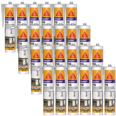 Sika Seal 110 - Sellador de silicona para ventanas y acristalamientos - Transparente Sika Seal 110 - Sellador de silicona para ventanas y acristalamientos - Transparente