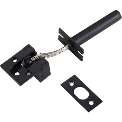 OEM Cerradura De Seguridad Invisible Para Puerta Con Cadena Y Pestillos - Negra OEM Cerradura De Seguridad Invisible Para Puerta Con Cadena Y Pestillos - Negra
