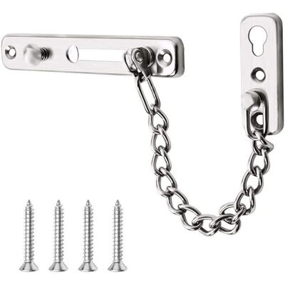 OEM Cadenas De Seguridad Plateadas Para Puertas Correderas Con Cerradura Y Tornillos Para Apartamentos, Hoteles Y Familias -crezuo OEM Cadenas De Seguridad Plateadas Para Puertas Correderas Con Cerradura Y Tornillos Para Apartamentos, Hoteles Y Familias -crezuo