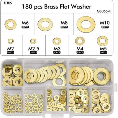 OEM Paquete De 180 Arandelas Planas De Latón M2, M2.5, M3, M4, M5, M6, M8 Y M10 – Resistentes A La Corrosión – Incluye Caja De Almacenamiento – 180 Unidades OEM Paquete De 180 Arandelas Planas De Latón M2, M2.5, M3, M4, M5, M6, M8 Y M10 – Resistentes A La Corrosión – Incluye Caja De Almacenamiento – 180 Unidades