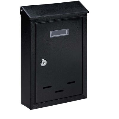 HELLOSHOP26 Buzón De Pared Vintage Compacto Cerradura De Seguridad 30,5 X 21 X 7 Cm De Hierro Negro 130009960 HELLOSHOP26 Buzón De Pared Vintage Compacto Cerradura De Seguridad 30,5 X 21 X 7 Cm De Hierro Negro 130009960