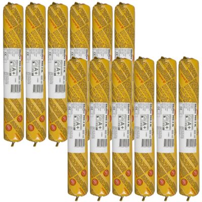 Sika - Lote De 12 Recambios Para La Masilla Autonivelante Flex Pro 3 Sl - Gris Hormigón - 600ml Sika - Lote De 12 Recambios Para La Masilla Autonivelante Flex Pro 3 Sl - Gris Hormigón - 600ml