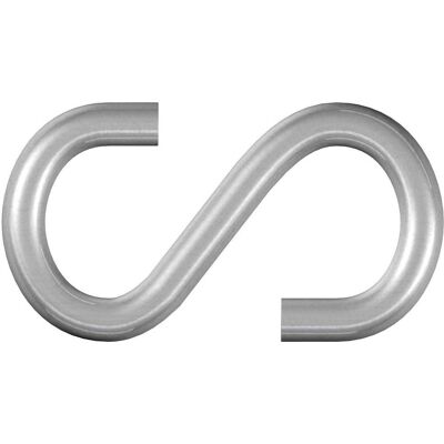 DÖRNER + HELMER - Ganchos de acero galvanizado - 24mm x 3mm - 20 piezas DÖRNER + HELMER - Ganchos de acero galvanizado - 24mm x 3mm - 20 piezas