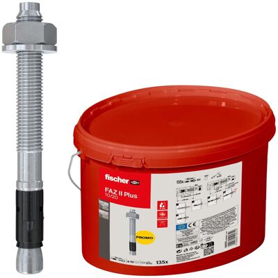 Fischer Bolzenanker Faz Ii Plus 10/20 En Cubo (135 Unidades) - 568858 Fischer Bolzenanker Faz Ii Plus 10/20 En Cubo (135 Unidades) - 568858