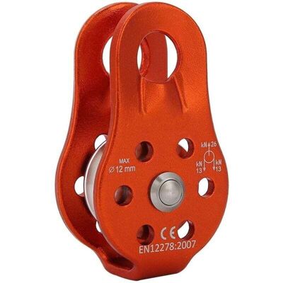 DPZO Polea Simple De Alto Rendimiento Fabricada En Aleación De Aluminio Para Cuerda De Escalada De 12 Mm, 26 Kn DPZO Polea Simple De Alto Rendimiento Fabricada En Aleación De Aluminio Para Cuerda De Escalada De 12 Mm, 26 Kn
