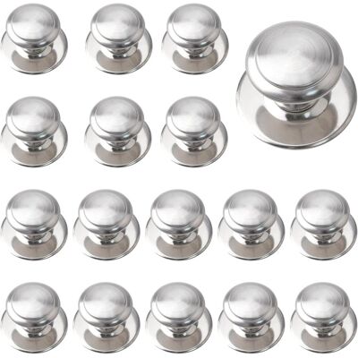 LARGEIGHT Perillas De Acero Inoxidable Para Cajones, Paquete De 16 Tiradores Autoadhesivos Para Gabinetes, Tirador Adhesivo De 1,18 Pulgadas Para Puertas Corredizas Con Tornillos De Montaje Para Cajones De Vitr LARGEIGHT Perillas De Acero Inoxidable Para Cajones, Paquete De 16 Tiradores Autoadhesivos Para Gabinetes, Tirador Adhesivo De 1,18 Pulgadas Para Puertas Corredizas Con Tornillos De Montaje Para Cajones De Vitr