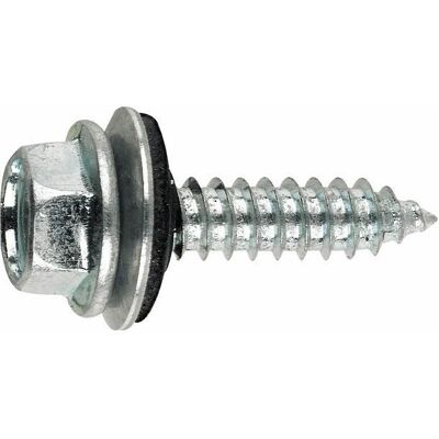 Index - 6,3x50 P18) Tornillo Rosca Chapa Con Cabeza Hexagonal Tornillo Con Arandela Vulcanizada De A(100u) Index - 6,3x50 P18) Tornillo Rosca Chapa Con Cabeza Hexagonal Tornillo Con Arandela Vulcanizada De A(100u)