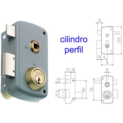 MCM - Cerradura de Puerta Compacta - Alta Seguridad - Acabado Duradero - Cerradura MCM - Cerradura de Puerta Compacta - Alta Seguridad - Acabado Duradero - Cerradura