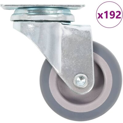 vidaXL Ruedas giratorias 192 piezas - 50 mm - Ruedas vidaXL Ruedas giratorias 192 piezas - 50 mm - Ruedas