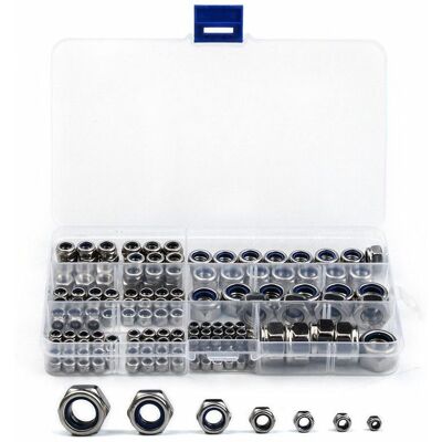 OEM 170 Tuercas De Seguridad Hexagonales De Acero Inoxidable 304 M3 M4 M5 M6 M8 M10 M12 Para Surtido De Hardware, Contratuercas Plateadas Para Pernos Y Tornillos OEM 170 Tuercas De Seguridad Hexagonales De Acero Inoxidable 304 M3 M4 M5 M6 M8 M10 M12 Para Surtido De Hardware, Contratuercas Plateadas Para Pernos Y Tornillos