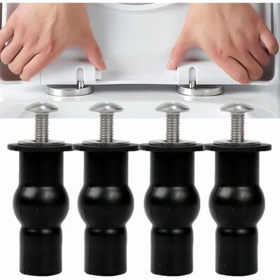 OEM Paquete De 4 Pernos Universales Para Bisagras De Tapas De Inodoro, Accesorios Para Asientos De Inodoro, Tuercas De Goma Expandibles, Sujetadores De Tornillo, Accesorios Para Agujeros Ciegos -crezuo OEM Paquete De 4 Pernos Universales Para Bisagras De Tapas De Inodoro, Accesorios Para Asientos De Inodoro, Tuercas De Goma Expandibles, Sujetadores De Tornillo, Accesorios Para Agujeros Ciegos -crezuo