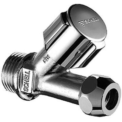 Válvula de asiento angular Schell Comfort - Cromo 1/2" x 3/8" DIN 3227 Válvula de asiento angular Schell Comfort - Cromo 1/2" x 3/8" DIN 3227