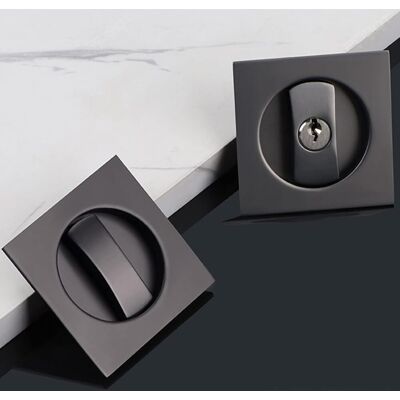 Csparkv - 6,6 × 6,6 × 4 Cm) Cerradura De Perilla Con Pestillo, Cerradura De Puerta Corredera Cuadrada Empotrada Con Llave Csparkv - 6,6 × 6,6 × 4 Cm) Cerradura De Perilla Con Pestillo, Cerradura De Puerta Corredera Cuadrada Empotrada Con Llave