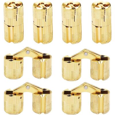 OEM Bisagras Cilíndricas De 8 Piezas, Bisagra Oculta De Latón, Ángulo De Apertura De 180°, Reemplazo De Bisagra De Barril Invisible Para Joyero Diy -crezuo OEM Bisagras Cilíndricas De 8 Piezas, Bisagra Oculta De Latón, Ángulo De Apertura De 180°, Reemplazo De Bisagra De Barril Invisible Para Joyero Diy -crezuo