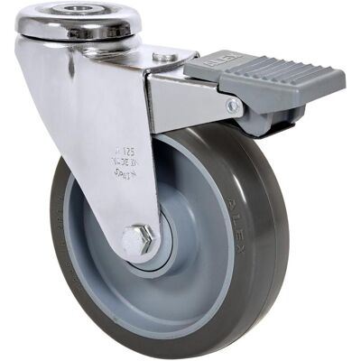 Ruedas Alex - Rueda Giratora Agujero M12 Freno 20afd100cp-puisb Polip.-poliur.gris Bolas Ruedas Alex - Rueda Giratora Agujero M12 Freno 20afd100cp-puisb Polip.-poliur.gris Bolas