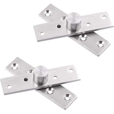 OEM Paquete De 2 Bisagras De Puerta Giratorias De 360 Grados De Acero Inoxidable Con Tornillos De Montaje De 75 X 17 Mm - Crezuo OEM Paquete De 2 Bisagras De Puerta Giratorias De 360 Grados De Acero Inoxidable Con Tornillos De Montaje De 75 X 17 Mm - Crezuo