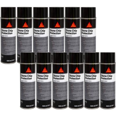 Sika - Juego De 12 Revestimientos Antigravilla Gard 6470 S - Negro - 500ml Sika - Juego De 12 Revestimientos Antigravilla Gard 6470 S - Negro - 500ml