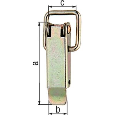 Gah Alberts Kistenverschluss H.61 Mm B.22 Mm Sta Galv.gelb Verz.f.vorhangschl.max Ø 7 Mm - 347963 Gah Alberts Kistenverschluss H.61 Mm B.22 Mm Sta Galv.gelb Verz.f.vorhangschl.max Ø 7 Mm - 347963