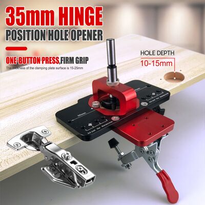 Generic - 35mm Hinge Template - Aluminio - Plantilla de bisagra Generic - 35mm Hinge Template - Aluminio - Plantilla de bisagra